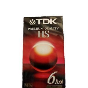 TDK T-120HS High Standard VHS Video Tape, New Sealed In Original Packaging